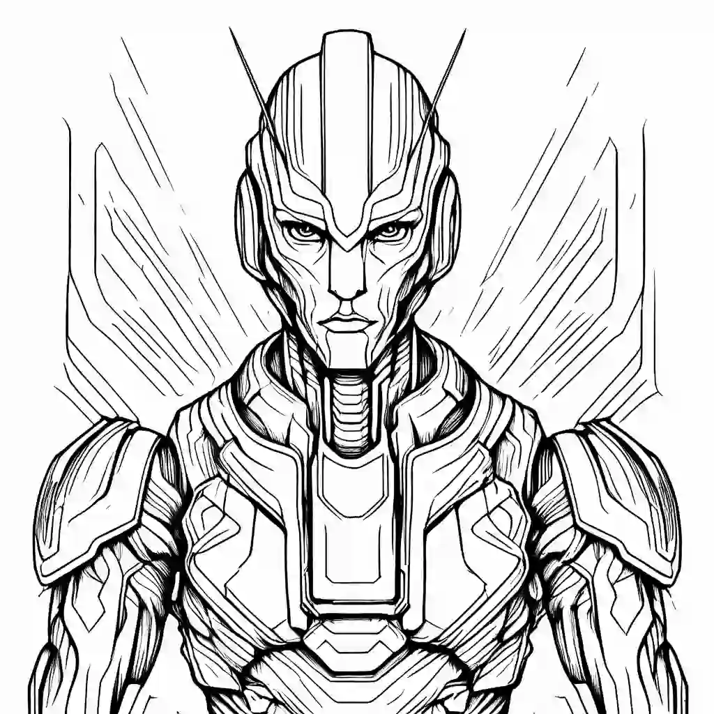 Androids coloring pages